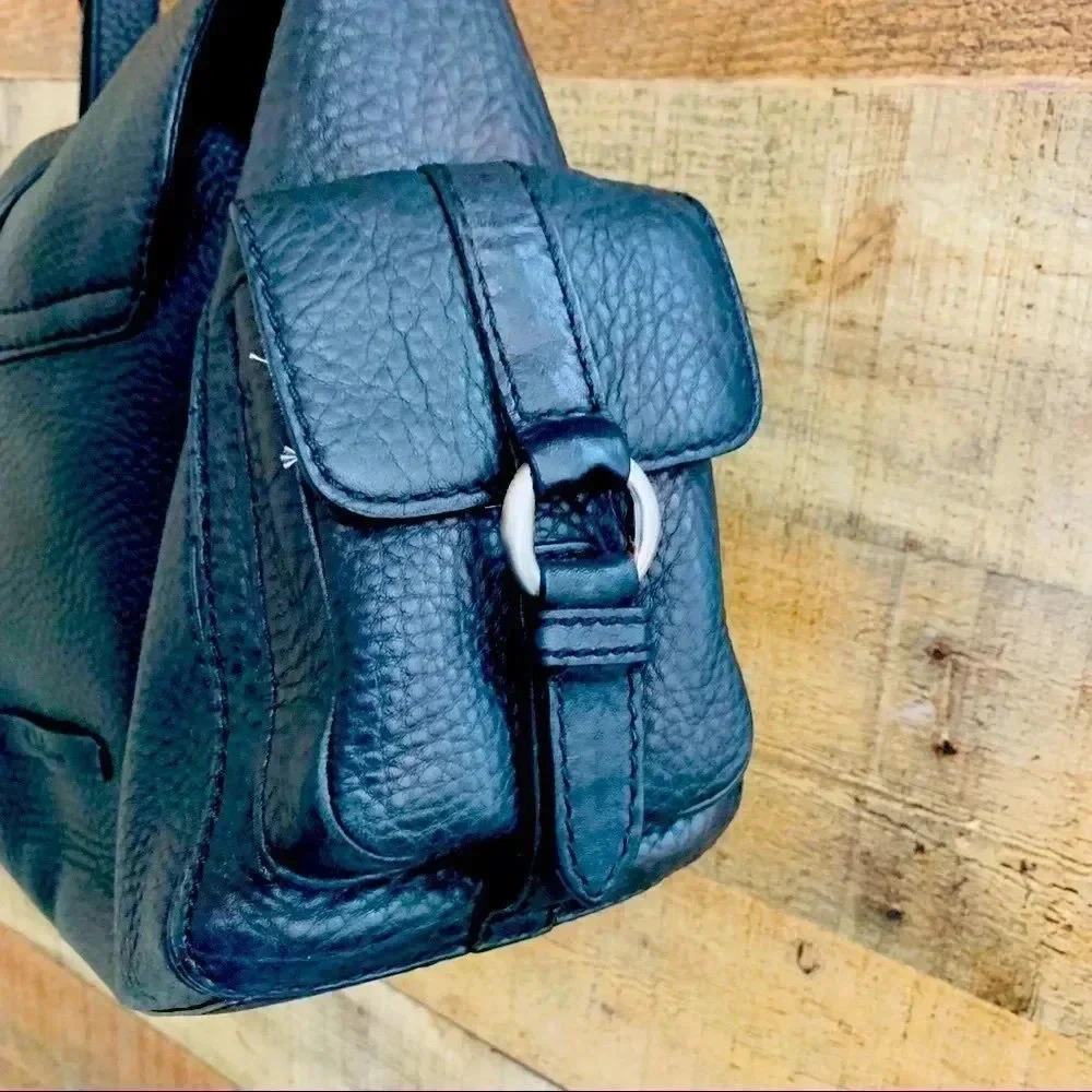 Cole Han Leather Drawstring Purse - Picture 4 of 8